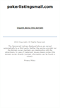 Mobile Screenshot of pokerlistingsmail.com