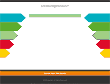 Tablet Screenshot of pokerlistingsmail.com